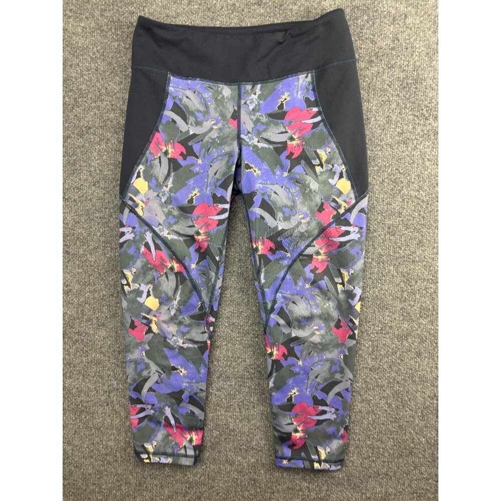 Patagonia Centered Crops Leggings Women's M Abstract Print High Rise Pull On